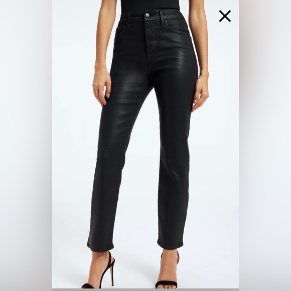 GOOD AMERICAN - GOOD CLASSIC COATED JEANS - Picture 1 of 6